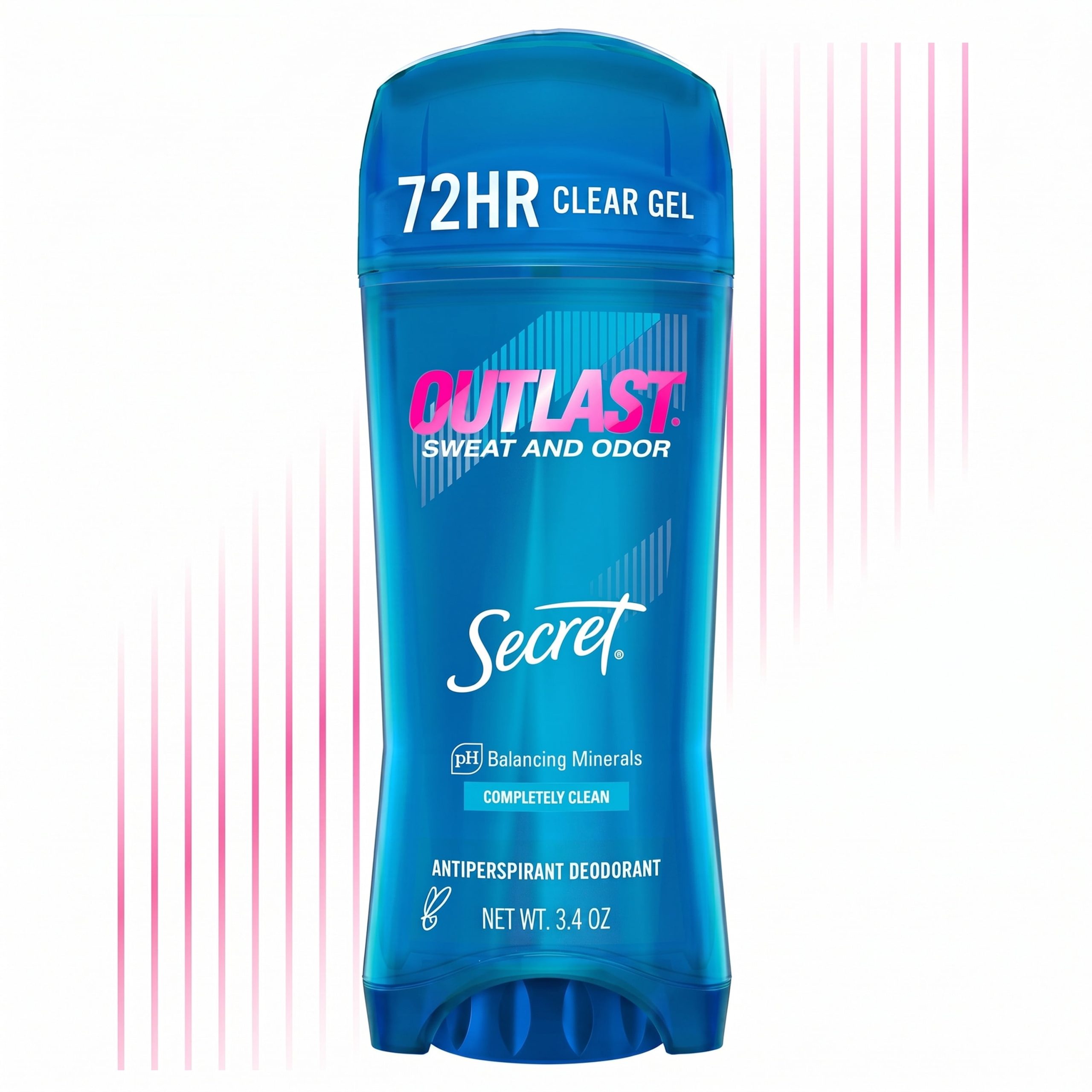 Secret-Outlast-Clear-Gel-Antiperspirant-Deodorant-for-Women-Completely-Clean-3-4-oz_5e8e5da3-e77c-49e8-a2f5-dec9bfd38119.f2725b0f0e1f504c147d6033eaab1a2d.jpeg Secret Outlast Antiperspirant Deodorant for Women, Clear Gel, Completely Clean, 3.4 oz - Image 1