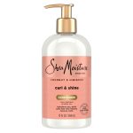 SheaMoisture Curl & Shine Conditioner for Thick, Curly Hair Coconut & Hibiscus, To Moisturize & Soften, ,13 Fl oz