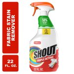Shout Active Enzyme Laundry Stain Remover Spray, Triple-Acting Formula Clings, Penetrates, and Lifts 100+ Types of Everyday Stains - Prewash Spray 22 FL. OZ.