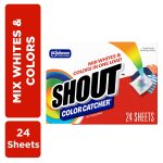 Shout Color Catcher Dye-Trapping Laundry Sheets, 24 Sheets