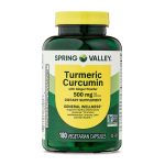 Spring Valley Turmeric Curcumin with Ginger Powder Dietary Supplement, 500 mg, 180 Count