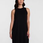 Time and Tru Women's Sleeveless Knit Swing Dress, Sizes XS-XXXL
