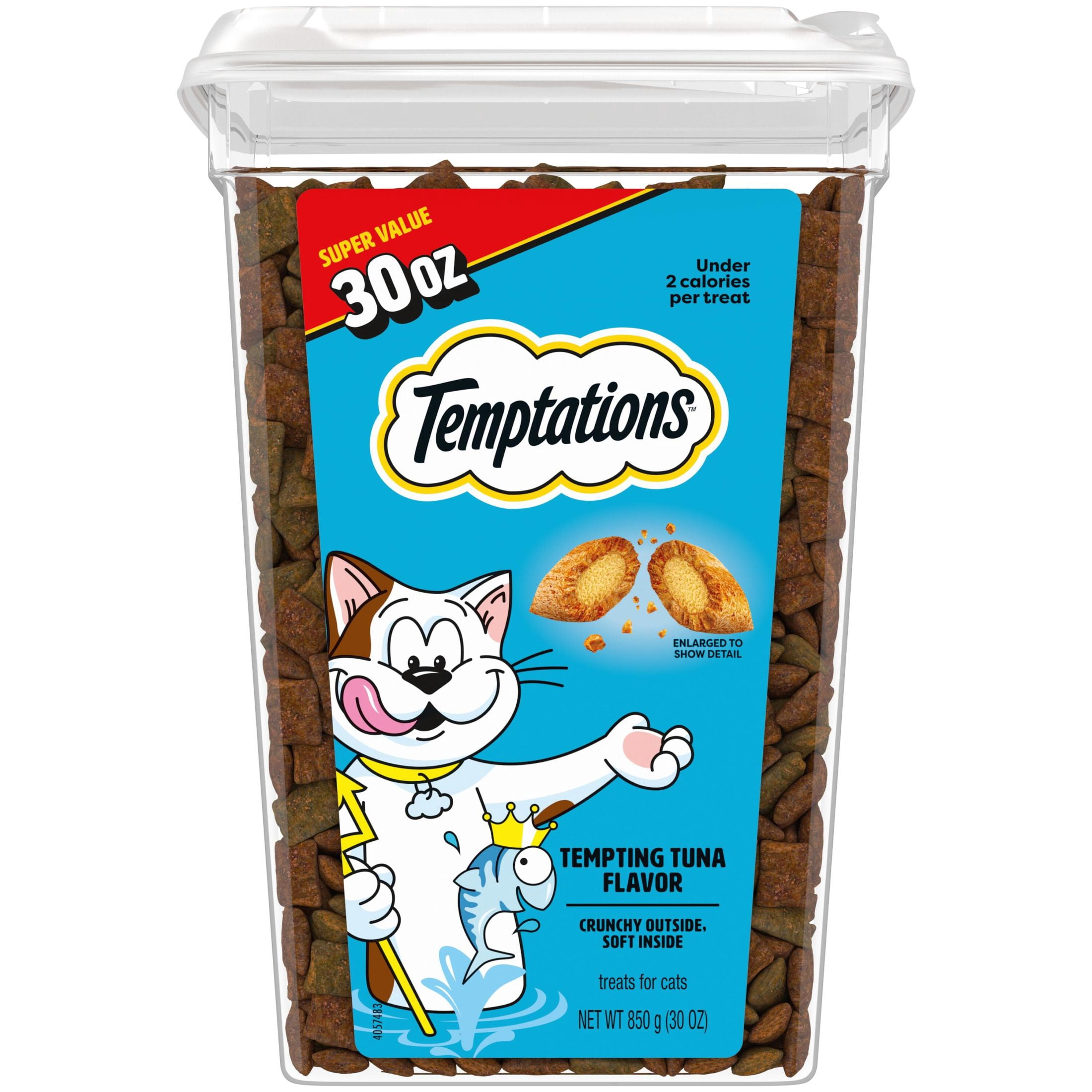Temptations-Classic-Tempting-Tuna-Flavor-Crunchy-And-Soft-Dry-Cat-Treats-3-Oz-Pouch_787ded12-e769-4cf6-b4f1-2a6f550c9647.694cf317089841eeba19dbab34f49878.jpeg Temptations Classic Tempting Tuna Flavor Crunchy And Soft Treats For Cats, 30 Oz Pouch - Image 1