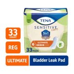 TENA Sensitive Care Ultimate Absorbency Incontinence Pads for Women, 33 ct