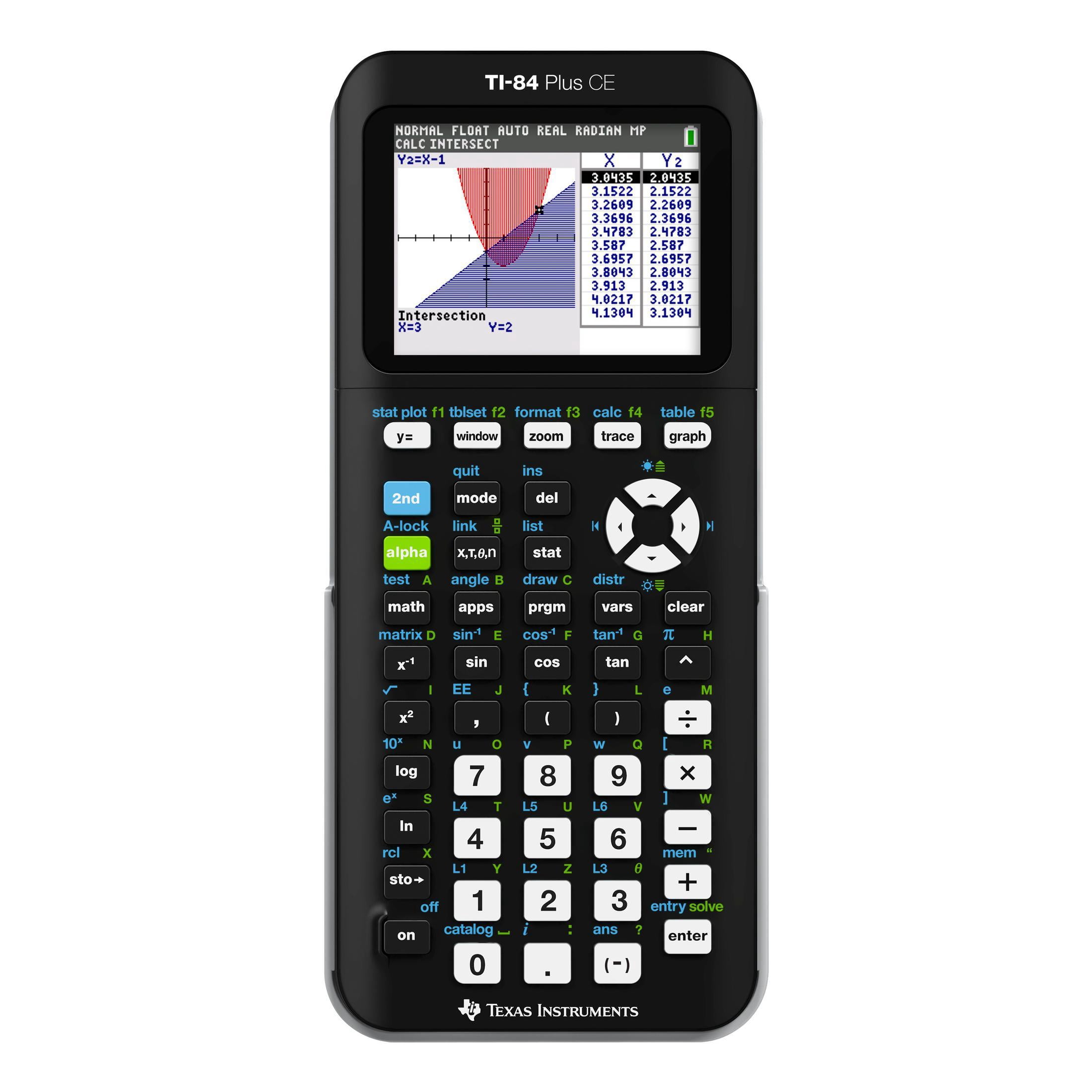 Texas-Instruments-TI-84-Plus-CE-Graphing-Calculator-High-School-and-College-Black_56e2f9ba-d566-44ab-acdf-37804f1ea53e.510a433dd39eae9da1aa77251825c104.jpeg TI-84 Plus CE Graphing Calculator - Image 1