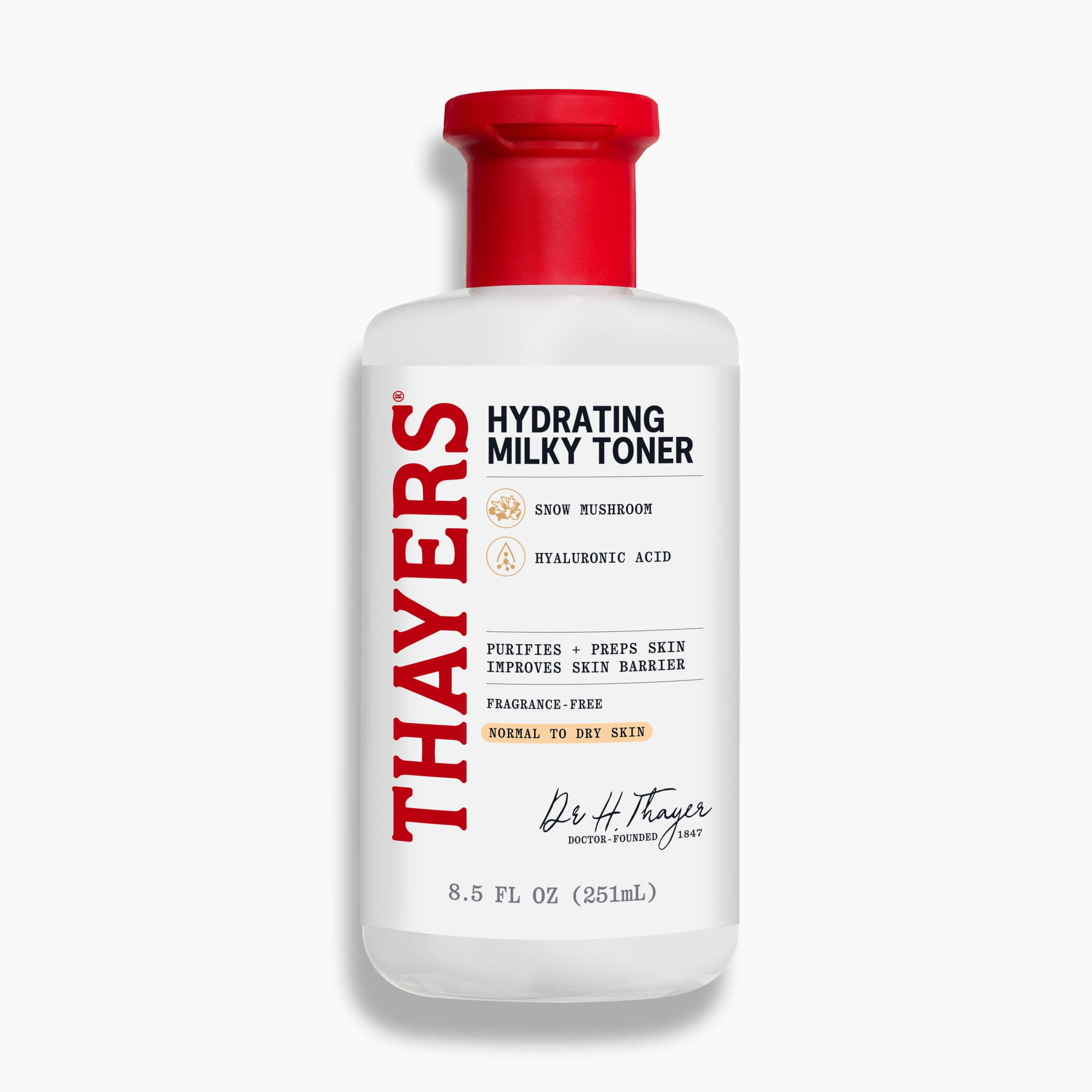 Thayers-Milky-Hydrating-Face-Toner-with-Snow-Mushroom-and-Hyaluronic-Acid-8-5-fl-oz_9afc08ff-5ef9-40ff-94d9-81ec6f2c9ada.a64042f1903b2c8dc1e6598b0f7091d9.jpeg Hydrating Milky Facial Toner, Hyaluronic Acid, 8.5 fl oz - Image 1