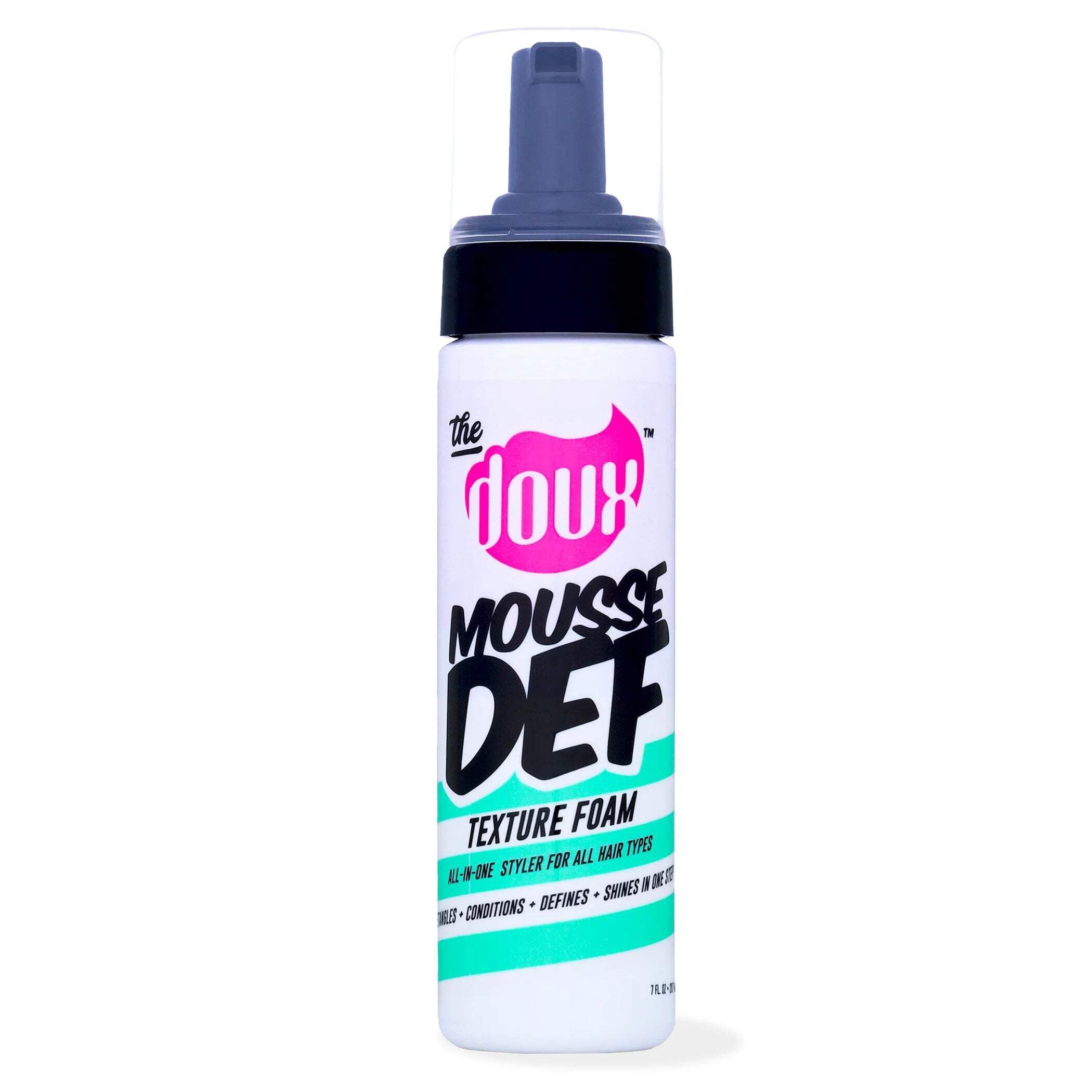 The-Doux-Mousse-Def-Shine-Enhancing-Volumizing-Texturizing-Pump-Hair-Styling-Foam-7-fl-oz_880b9786-166f-4deb-bcba-f2e579023529.1089e9a9d917fd7064ed2446676a9c0e.jpeg The Doux MOUSSE DEF Texture Foam, Multi-Use Styling Mousse, 7 oz - Image 1