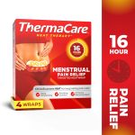 ThermaCare Menstrual Cramp Pain Relief Heat Wraps, 4 Ct