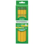 Ticonderoga Wood Pencils, Unsharpened, #2 HB .3 mm Lead, Yellow, 24 Count