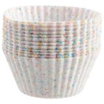 Trudeau Reusable Silicone Baking Cups, 12 Pack – for Muffins, Cupcakes, Bites, Small Pies, Egg Bites, Tartlets, Quiches, Cheesecake Bites, Rice Krispies Treats, Snack & Fruit Bites