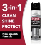 Weiman Stainless Steel Cleaner & Polish Spray for Kitchen and Home Appliances, 12 oz, Floral Scent