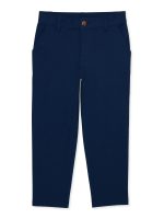 Wonder Nation Boys School Uniform Flat Front Pants, Sizes 4-18, Slim & Husky