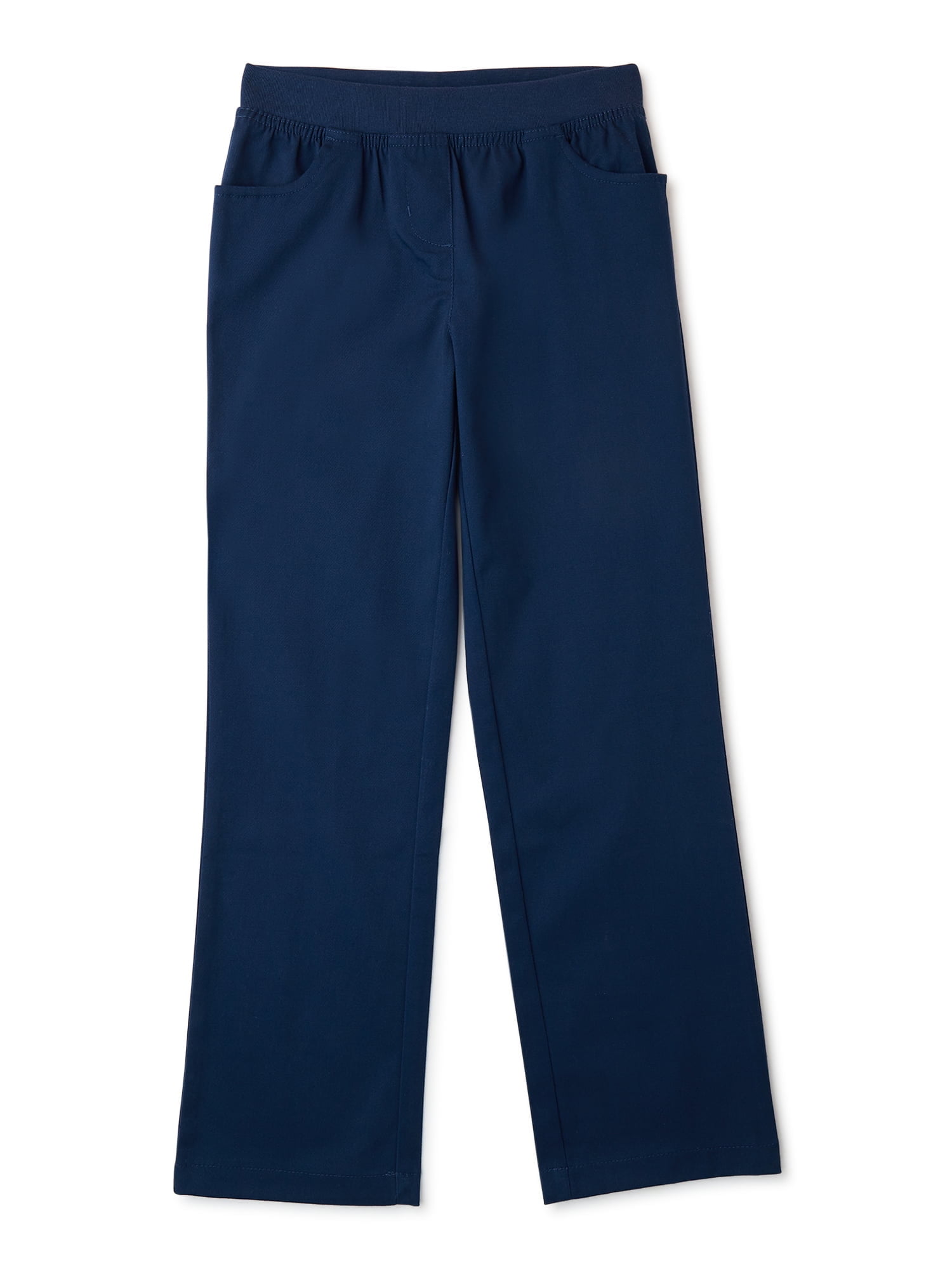 Wonder-Nation-Girls-School-Uniform-Pull-On-Pants-Sizes-4-16-Plus_1df9bab4-bc1e-4dfe-8b0d-5acf3c7563f1.7a5f69543590edefddd0323f8d664a55.jpeg Wonder Nation Girls School Uniform Pull On Pants, Sizes 4-16 & Plus - Image 1