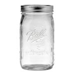 (2 pack) Ball Glass Mason Jar with Lid & Band, Wide Mouth, 32 oz, Single Jar, 1 Count - Image 2