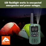 Ozark IPX4 Weatherproof 22-Channel Two-Way Walkie Talkies, 2 Pack - Image 5