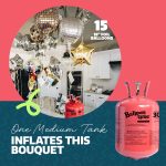 Balloon Time Medium Helium Tank Kit, Portable Helium Tank, Fills 30 9" Balloons - Image 5