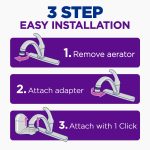 PUR Faucet Mount Water Filtration System, Vertical, White, FM3333B - Image 5