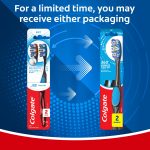 Colgate 360 Floss-Tip Toothbrush Pack, Soft Adult Toothbrushes, 2 Pack - Image 2