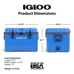 Igloo 50 QT Overland Ice Chest Cooler, Blue - Image 4