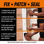 Gorilla Waterproof Patch & Seal Tape Black 4" x 10' Roll - Image 4
