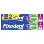 Fixodent Plus Scope Denture Adhesive Cream, Precision Hold, Scope Flavored, 2 oz, 2 Pack - Image 3