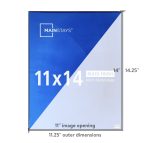 Mainstays – 11x14 Picture Frame – Black Front Loading Wall or Tabletop Photo Frame, Set of 6 - Image 6