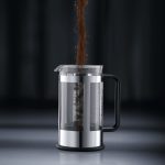 BODUM 34 oz Kenya French Press Coffee Maker, Stainless Steel, New - Image 2