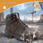 Herman Survivors Men`s Brown Boulder Waterproof 6`` Steel Toe Work Boots - Image 2