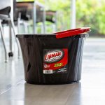 Libman High Power Utility Bucket 3.5 Gallon Black Polypropylene with Ergonomic Handle - Image 5