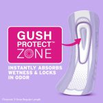 Poise Ultra Thin Incontinence Pads, 3 Drop Light Absorbency, Regular Length, 48 Count - Image 2