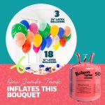 Balloon Time Jumbo Helium Tank Kit, Portable Helium Tank, Fills 50 9" Balloons - Image 5