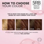 L'Oreal Paris Excellence Creme Permanent Hair Color, 5RB Medium Reddish Brown - Image 3