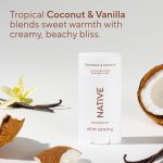 Native Deodorant for Women and Men, Aluminum Free, Coconut & Vanilla, 2.65 oz - Image 4