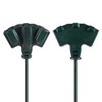Hyper Tough 25 ft 16 AWG 3-Prong Triple Outlet Outdoor Extension Cord, Green, 13 Amps - Image 6