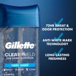 Gillette Antiperspirant and Deodorant for Men, Clear Gel Cool Wave Scent, 3.8 oz - Image 5