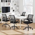 BestOffice Ergonomic Home Office Chair, Adjustable Lumbar Support and Height, with Arms, Black - Image 6