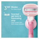 Venus Womens Razor Blade Refills, ComfortGlide 3 White Tea, 4 Count - Image 3