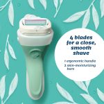 Schick Intuition 4-Blade Sensitive Care Women's Razor Cartridge Refills, 3 Ct, Lather & Shave in One Step, With Aloe & Vitamin E - Image 6