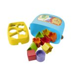 Fisher-Price Baby’s First Blocks Shape Sorting Toy with Storage Bucket, 12 Pieces For Baby & Toddler - Image 3