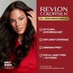 Revlon ColorSilk Permanent Hair Color, Bond Repair Complex, 10 Black, 1 pack - Image 3