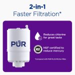 PUR Faucet Mount Water Filtration System, Vertical, White, FM3333B - Image 4