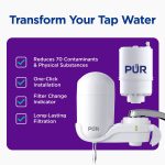 PUR Faucet Mount Water Filtration System, Vertical, White, FM3333B - Image 2