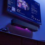 onn 20 Inch Bluetooth 2.1 Channel Soundbar with Multi-Color LED Lighting, Black - Image 7