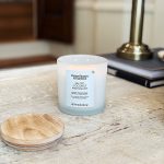 Better Homes & Gardens Salted Coconut Mahogany Scented Frosted Jar Candle, 2-Wick, 12 oz - Image 5