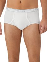 Hanes Men's Value Pack White Briefs, 6 Pack - Image 3