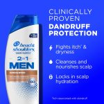 Head and Shoulders Dandruff Mens 2 in 1 Shampoo and Conditioner, Sandalwood, 12.5 fl oz - Image 3