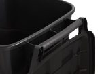 Hyper Tough 45 Gallon Wheeled Heavy Duty Plastic Garbage Can with Attached Lid, Black - Image 5