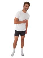Hanes Men's Value Pack White Crew T-Shirt Undershirts, 6 Pack - Image 5