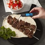 Taylor Stainless Steel Digital Foldable Probe Meat Thermometer with Blue Backlight Display - Image 6