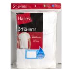 Hanes Men's White Crew T-Shirt Undershirts, 3 Pack - Image 2